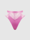 Natasha Satin & Lace Bow Tie G-String from Love It Curvy