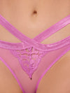Natasha Lace & Mesh Strappy Hipster from Love It Curvy