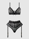 Vivienne Lace & Micro Bralette & Thong Set from Love It Curvy