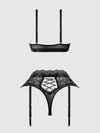 Vivienne Lace & Micro Bralette & Thong Set from Love It Curvy