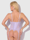 Vivienne Lace & Mesh Bustier & G-String Set from Love It Curvy