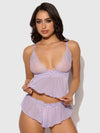 Vivienne Lace & Mesh Cami & Tap Short Set from Love It Curvy