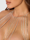 Rhinestone Draped Halter Bralette from Love It Curvy