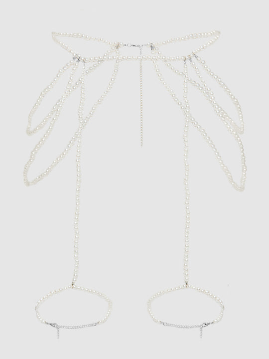 Pearl Draped Garter from Love It Curvy