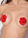 Satin Floral Pasties from Love It Curvy