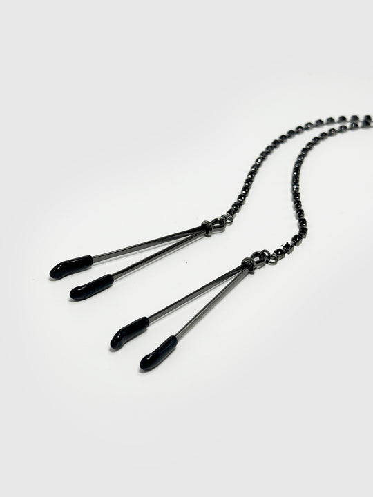 Rhinestone Dangle Clamps from Love It Curvy