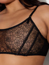 Rosalie Embroidered Lace Garter Bralette & Tanga Set from Love It Curvy