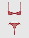 Rosalie Embroidered Lace Garter Bralette & Tanga Set from Love It Curvy