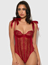 Rosalie Embroidered Lace Teddy from Love It Curvy