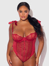 Rosalie Embroidered Lace Teddy from Love It Curvy