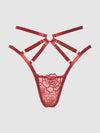 Rosalie Embroidered Lace Strappy Backless Tanga from Love It Curvy