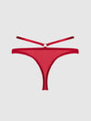 Rosalie Satin & Embroidered Lace Strappy Tanga from Love It Curvy