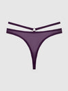 Rosalie Satin & Embroidered Lace Strappy Tanga | Love It Curvy