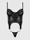 Flora Lace Bustier & G-String Set from Love It Curvy