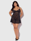Flora Lace Babydoll & G-String Set from Love It Curvy