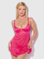 Flora Lace Babydoll & G-String Set from Love It Curvy