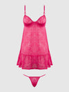 Flora Lace Babydoll & G-String Set from Love It Curvy