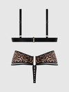 Devon Micro & O-Ring Open Bra & Crotchless Thong Set from Love It Curvy