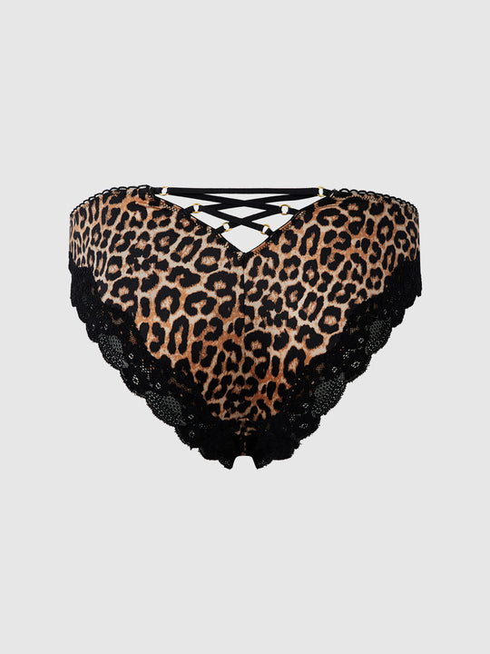 Devon Micro & Lace Strappy Back Hipster from Love It Curvy