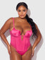 Brigeta Deep Plunge Push Up Bustier & G-String Set from Love It Curvy