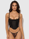 Jocelyn Lace Underewire Bustier & G-String Set from Love It Curvy