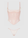 Jocelyn Lace Underewire Bustier & G-String Set from Love It Curvy