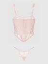 Jocelyn Lace Underewire Bustier & G-String Set from Love It Curvy