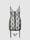 Jocelyn Lace & Satin Chemise & G-String Set from Love It Curvy