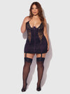 Jocelyn Lace & Satin Chemise & G-String Set from Love It Curvy