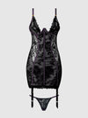 Jocelyn Lace & Satin Chemise & G-String Set from Love It Curvy