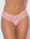 Jocelyn Lace & Pearl Crotchless Thong | Love It Curvy