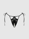 Jocelyn Lace & Pearl Crotchless Tie Side Bikini from Love It Curvy