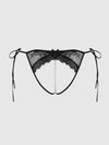 Jocelyn Lace & Pearl Crotchless Tie Side Bikini from Love It Curvy