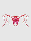 Jocelyn Lace & Pearl Crotchless Tie Side Bikini from Love It Curvy