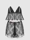 Jocelyn Satin & Lace Trim Cami & Short Set from Love It Curvy