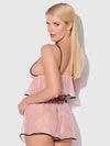 Jocelyn Satin & Lace Trim Cami & Short Set from Love It Curvy