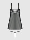 Bella Lace & Mesh Babydoll & G-String Set from Love It Curvy