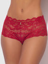 Bella Lace Crotchless Cheeky from Love It Curvy