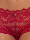 Bella Lace Crotchless Cheeky from Love It Curvy