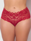 Bella Lace Crotchless Cheeky from Love It Curvy