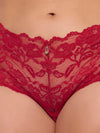 Bella Lace Crotchless Cheeky from Love It Curvy