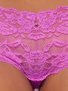 Bella Lace Crotchless Cheeky from Love It Curvy