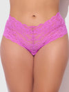 Bella Lace Crotchless Cheeky from Love It Curvy