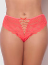 Bella Lace Up Front Lace Tanga from Love It Curvy