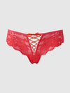 Bella Lace Up Front Lace Tanga from Love It Curvy