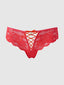 Bella Lace Up Front Lace Tanga from Love It Curvy