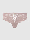 Bella Lace Up Front Lace Tanga from Love It Curvy