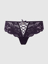 Bella Lace Up Front Lace Tanga from Love It Curvy