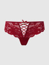 Bella Lace Up Front Lace Tanga from Love It Curvy