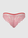 Bella Lace Up Front Lace Crotchless Tanga | Love It Curvy
